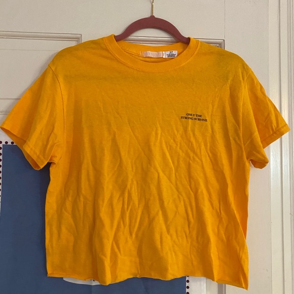 yellow boxy tee - Picture 2 of 3